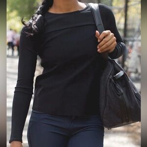 Lululemon Out Of This World Long Sleeve top Black Luxtreme W3F38S 12